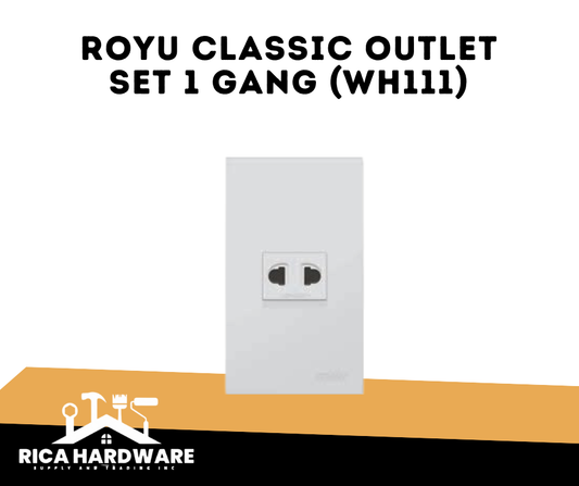 ROYU CLASSIC UNIVERAL OUTLET SET 1 GANG (WH111)