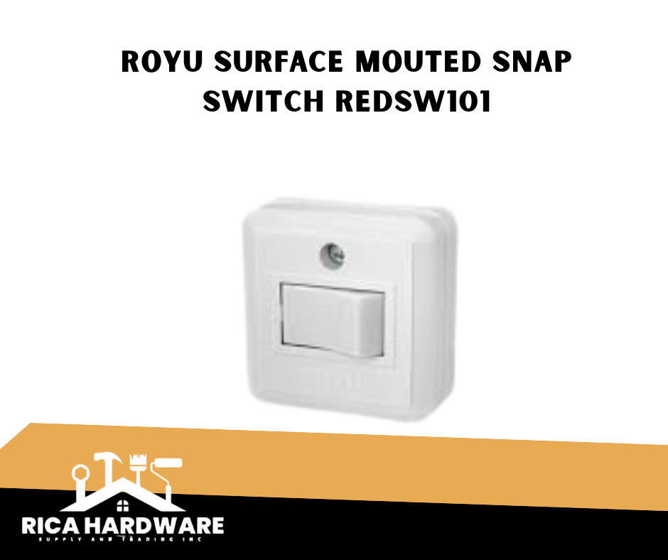 ROYU SURFACE MOUTED SNAP SWITCH 10A REDSW101