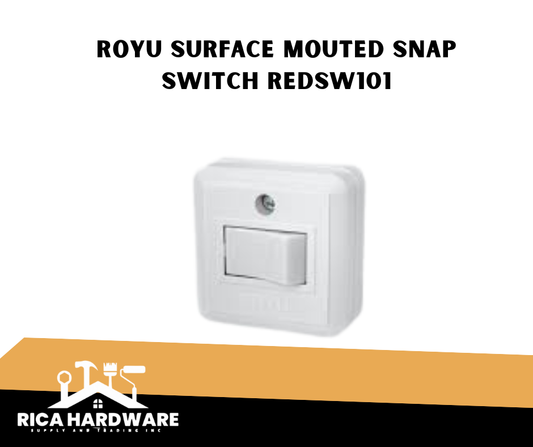ROYU SURFACE MOUTED SNAP SWITCH 10A REDSW101