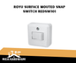 ROYU SURFACE MOUTED SNAP SWITCH 10A REDSW101