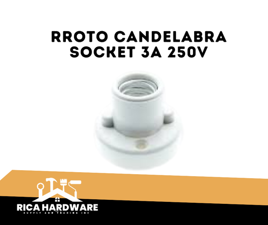 RROTO CANDELABRA SOCKET 3A 250V