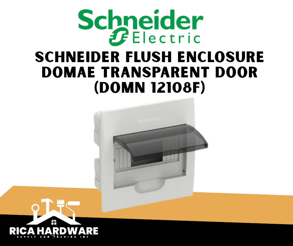 SCHNEIDER FLUSH ENCLOSURE DOMAE TRANSPARENT DOOR (DOMN 12108F)