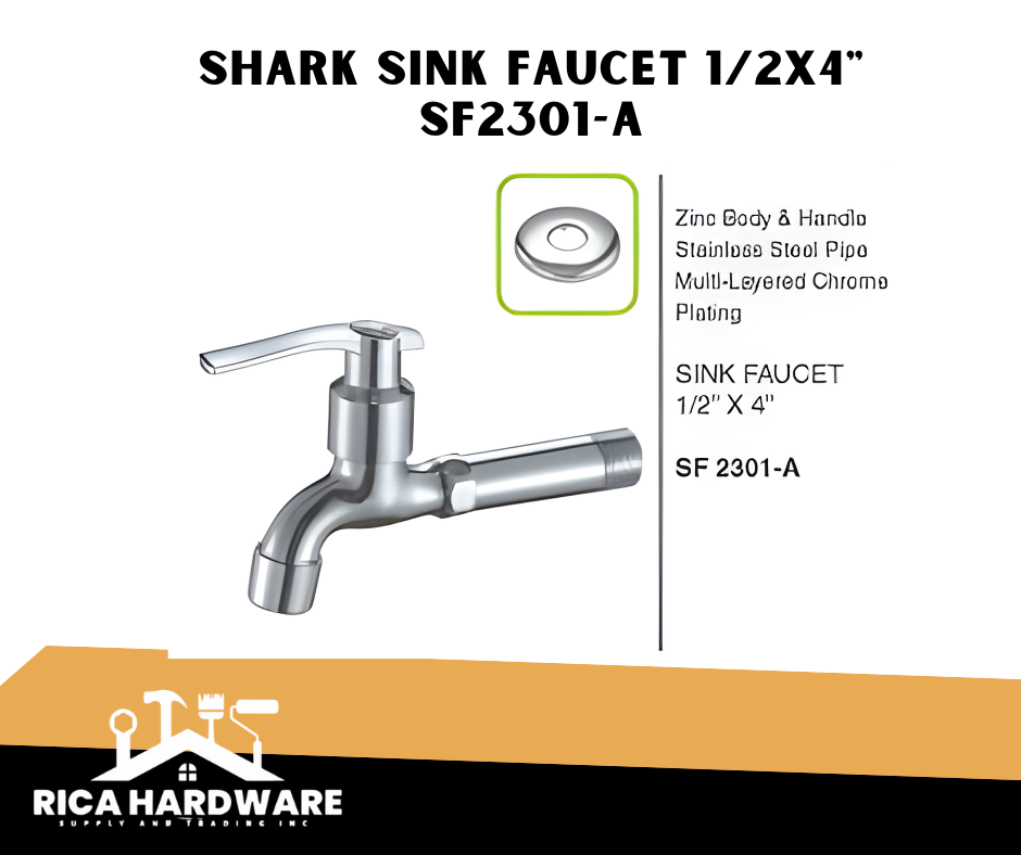 SHARK SINK FAUCET 1/2x4" SF2301-A