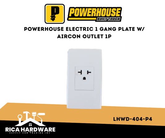 POWERHOUSE 1 GANG PLATE AIRCON OUTLET (LHWD-404-P4)