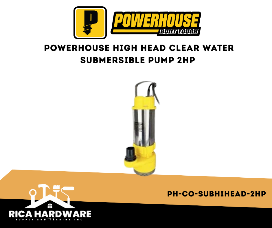 POWERHOUSE HIGH HEAD CLEAR WATER SUBMERSIBLE PUMP 2HP PH-CO-SUBHIHEAD-2HP