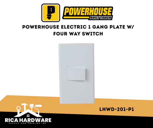 POWERHOUSE LHWD-201-P1-3W ELECTRIC 1 GANG PLATE W/ THREE WAY SWITCH