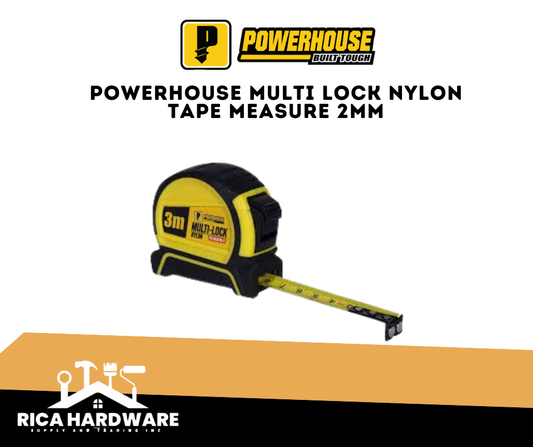 POWERHOUSE MULTI LOCK NYLON TAPE MEASURE