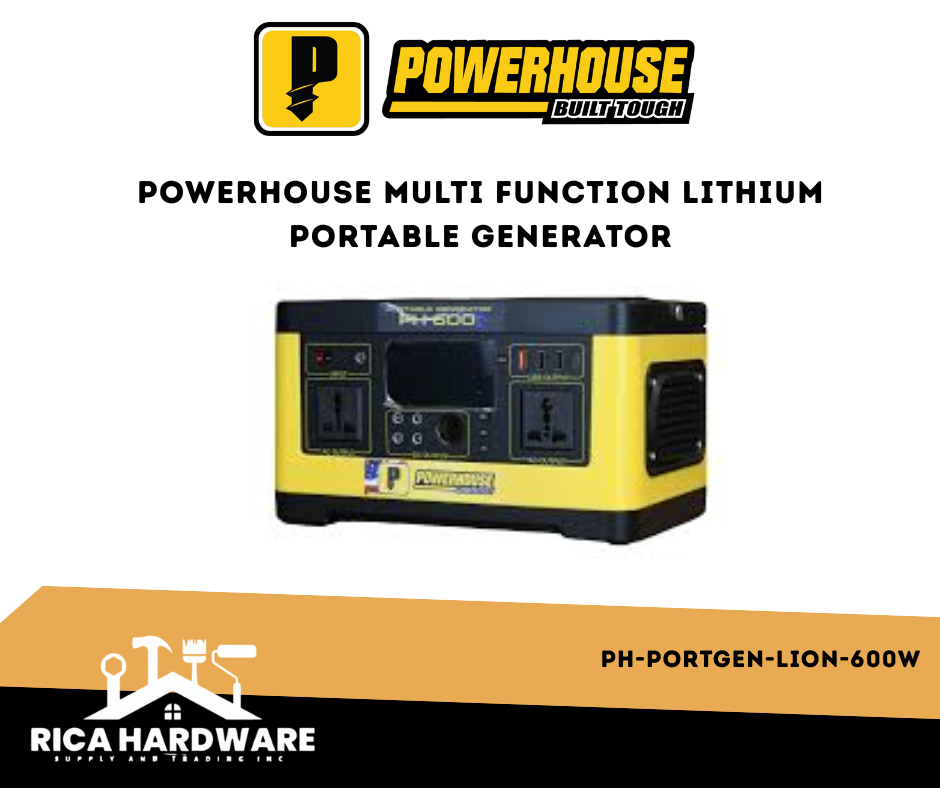 POWERHOUSE PH-PORTGEN-LION-600W MULTI FUNCTION LITHIUM PORTABLE GENERATOR