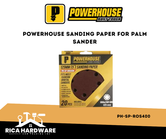 POWERHOUSE 125MM[5"]SANDING PAPER