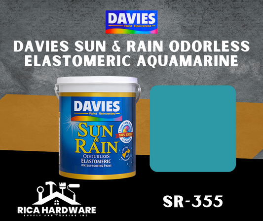 DAVIES SUN & RAIN ODOURLESS ELASTOMERIC AQUAMARINE (SR-355)