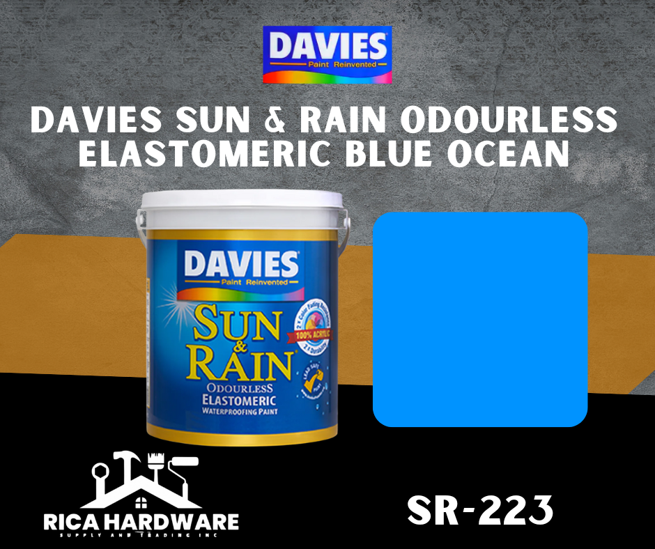 DAVIES SUN & RAIN ODOURLESS ELASTOMERIC  BLUE OCEAN (SR-223)
