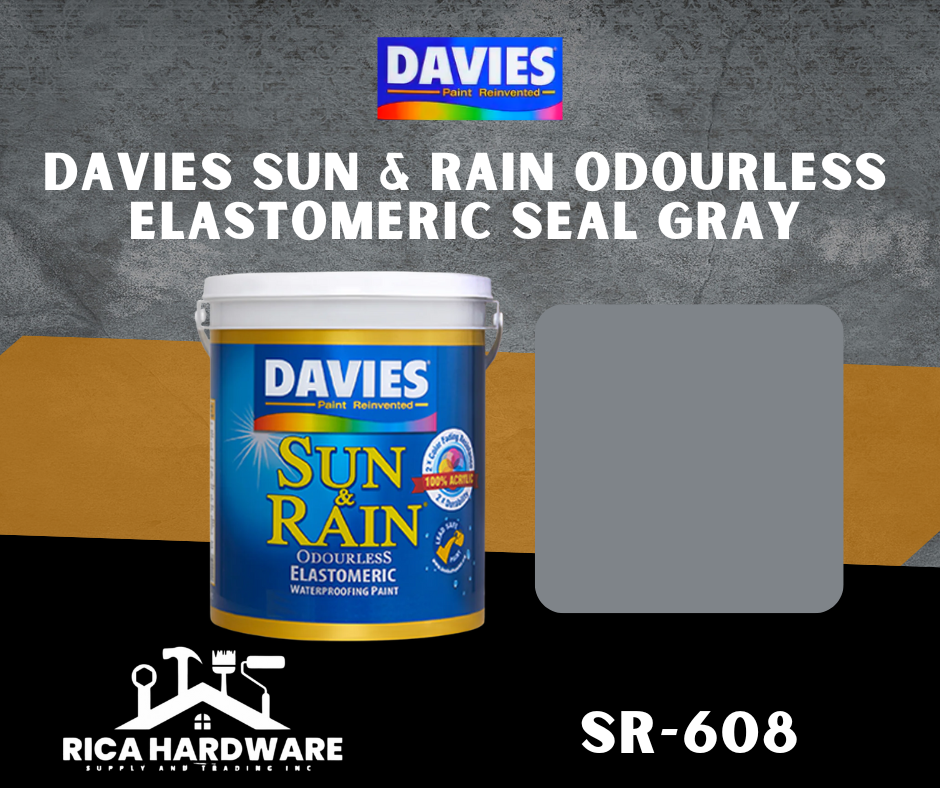 DAVIES SUN & RAIN ODOURLESS ELASTOMERIC SEAL GRAY (SR-608)