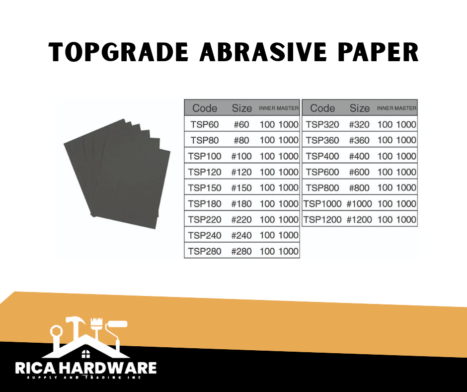 TOPGRADE ABRASIVE PAPER