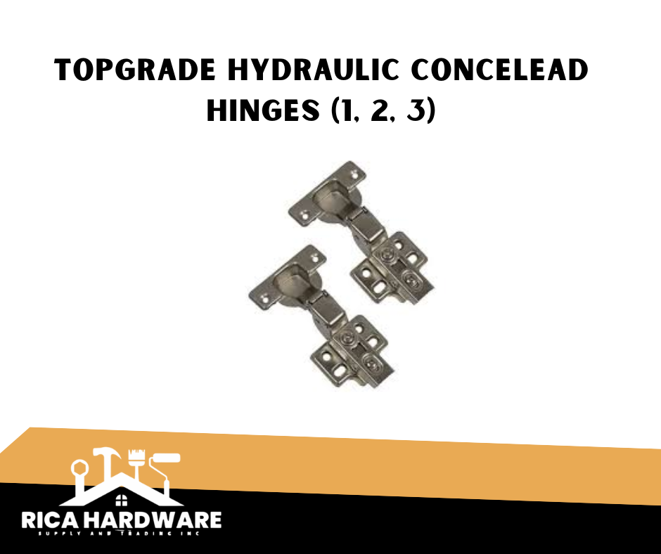 TOPGRADE HYDRAULIC CONCELEAD HINGES (1, 2, 3)