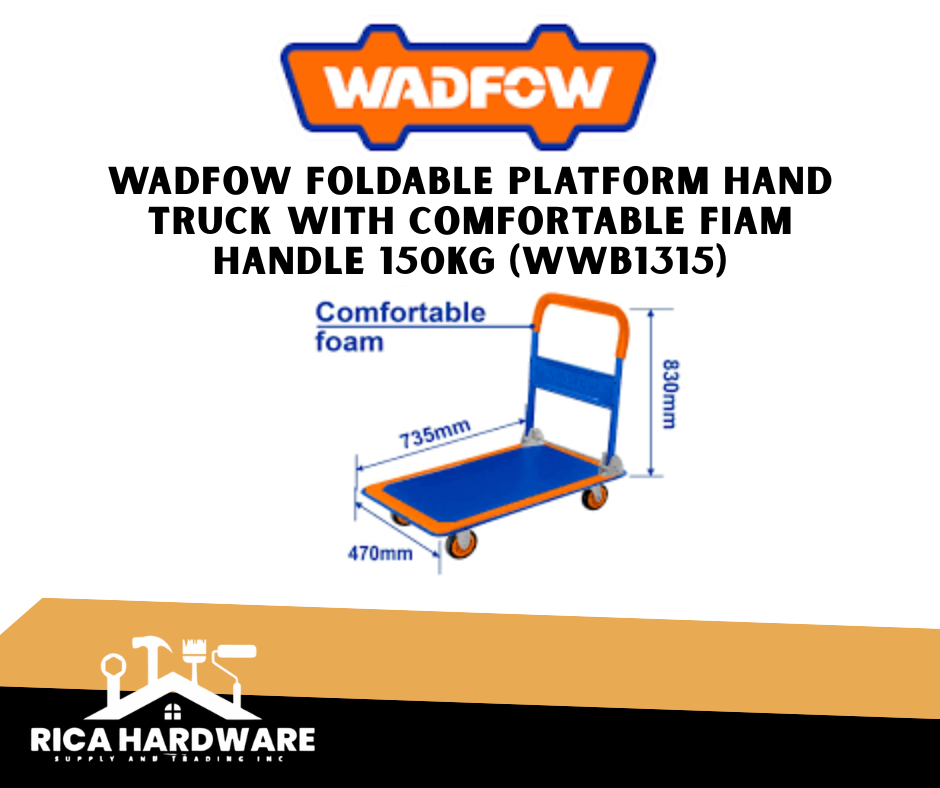 WADFOW FOLDABLE PLATFORM HAND TRUCK WITH COMFORTABLE FIAM HANDLE 150kg (WWB1315)