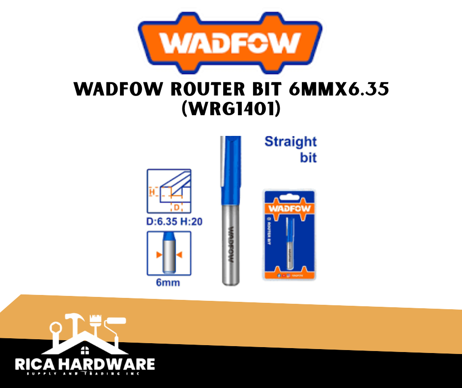 WADFOW ROUTER BIT 6mmx6.35 (WRG1401)