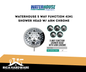 WATERHOUSE 5 WAY FUNCTION 4IN SHOWER HEAD W/ ARM CHROME