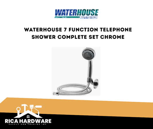 WATERHOUSE 7 FUNCTION TELEPHONE SHOWER COMPLETE SET CHROME