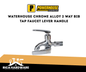 WATERHOUSE CHROME ALLOY 2-WAY  BIB TAP FAUCET CROSS HANDLE