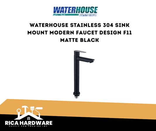 WATERHOUSE STAINLESS 304 SINK MOUNT MODERN FAUCET DESIGN F11 MATTE BLACK