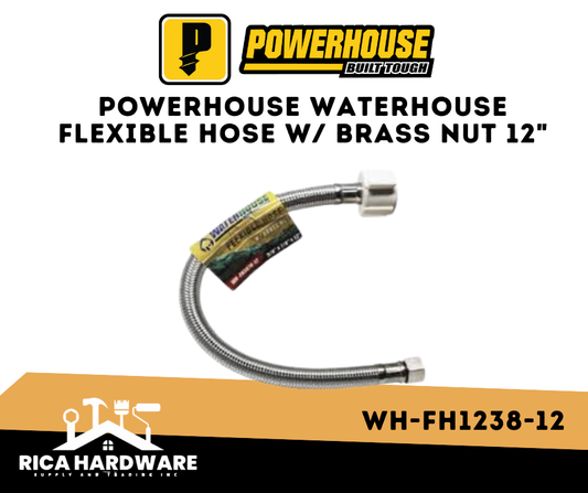 POWERHOUSE WATERHOUSE FLEXIBLE HOSE W/ BRASS NUT