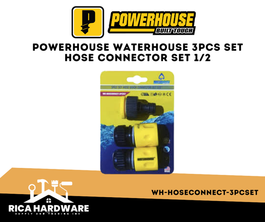 WATERHOUSE WATERHOUSE 3PCS SET HOSE CONNECTOR SET 1/2 (WH-HOSECONNECT-3PCSET)