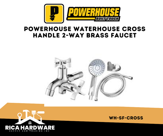 POWERHOUSE WH-SF-CROSS WATERHOUSE CROSS HANDLE 2-WAY BRASS FAUCET