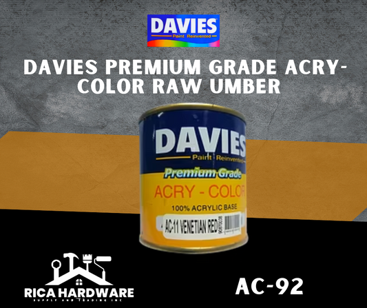 DAVIES PREMIUM GRADE ACRY-COLOR RAW UMBER (AC-92)