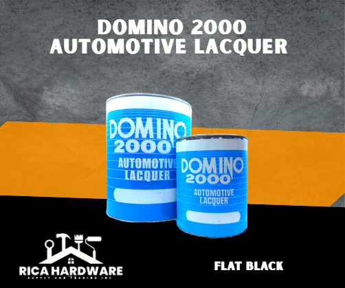 DOMINO 2000 AUTOMOTIVE LACQUER FLAT BLACK 4L