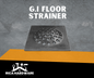 G.I. METAL FLOOR STRAINER