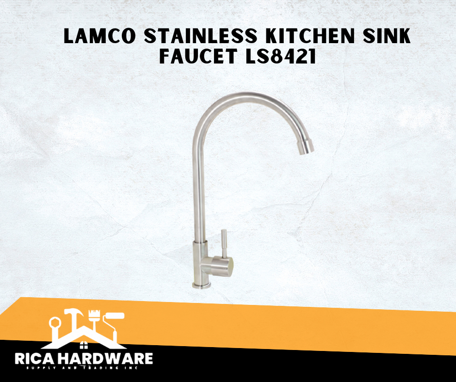 LAMCO KITCHEN SINK FAUCET LS8421 SUS304 STAINLESS STEEL