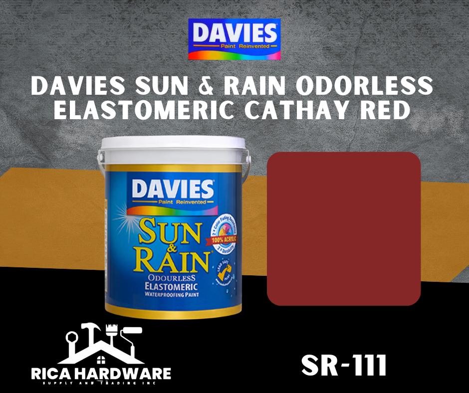 DAVIES SUN & RAIN ODOURLESS ELASTOMERIC CATHAY RED (SR-111)