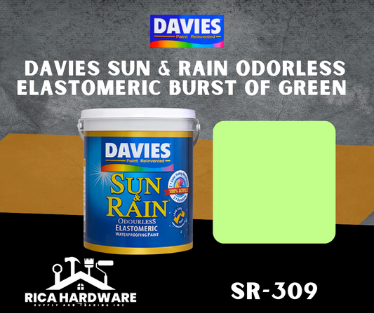 DAVIES SUN & RAIN ODORLESS ELASTOMERIC BURST OF GREEN (SR-309)