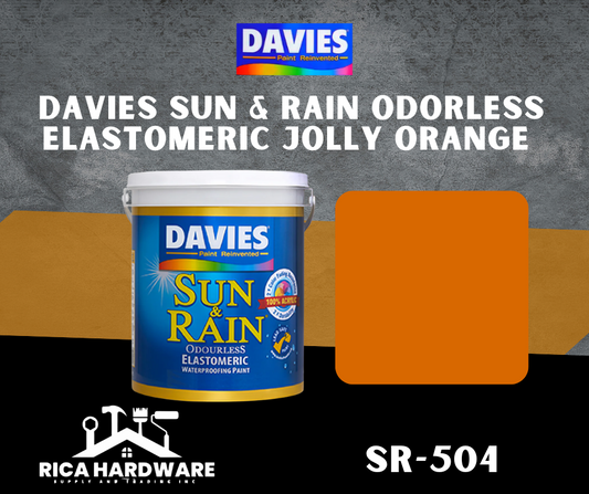 DAVIES SUN & RAIN ODORLESS ELASTOMERIC JOLLY ORANGE (SR-504)
